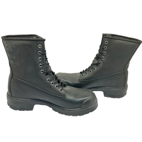 Terra Men's 8'' Sentry Comp. Toe Comp. Plate Work Boots Black Leather Size 13M - Picture 6 of 8
